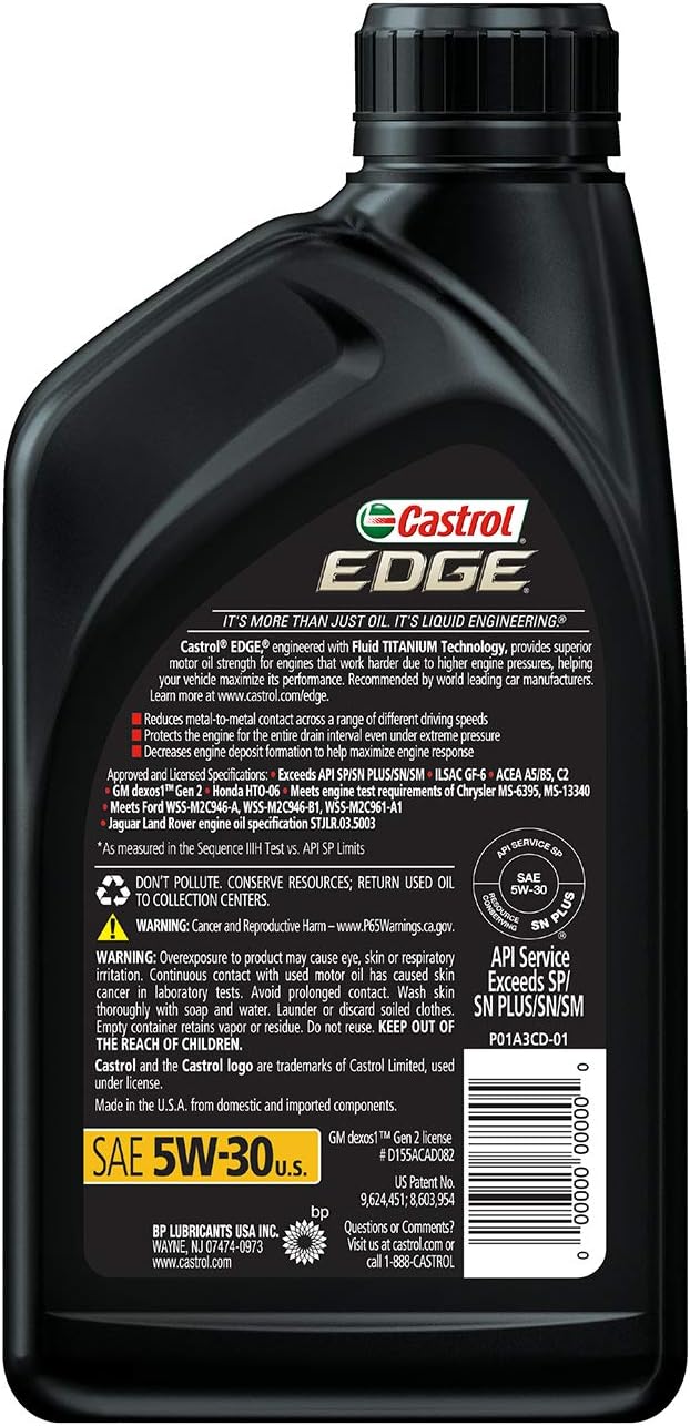 6 Pack 5W-30 Full Synthetic Motor Oil G352325