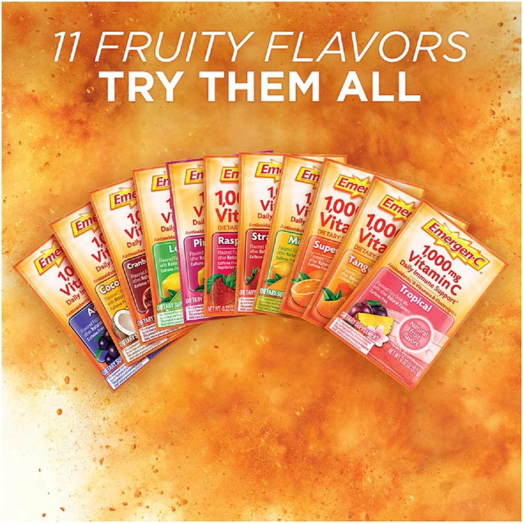 Vitamin C Energy Booster Raspberry 1000 mg 30 Packet L13692