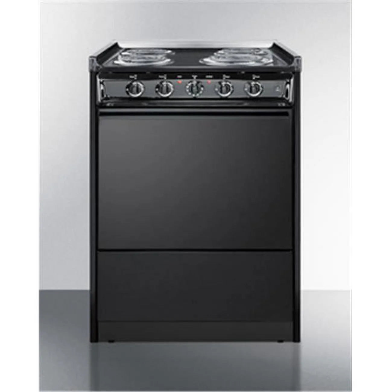 Black Coil Top Electric Range I3889
