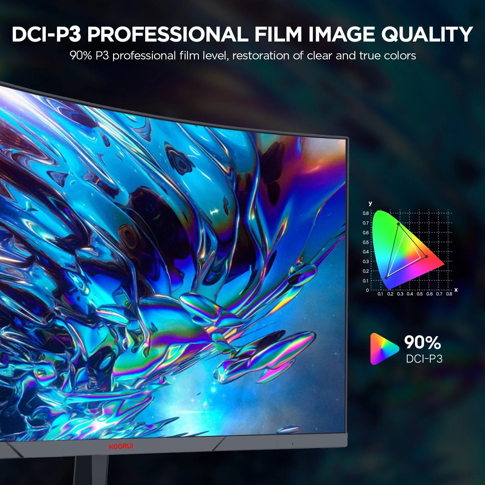 24 inch FHD 1080P VA Gaming Monitor, 165Hz, 1ms B143