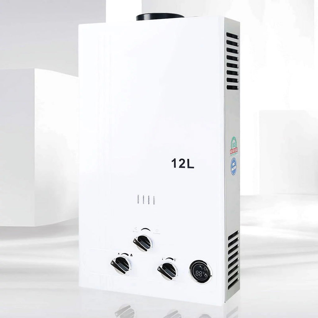12L Tankless Water Heater LPG Liquid Propane Gas Instant Hot Boiler with Digital Display W63539