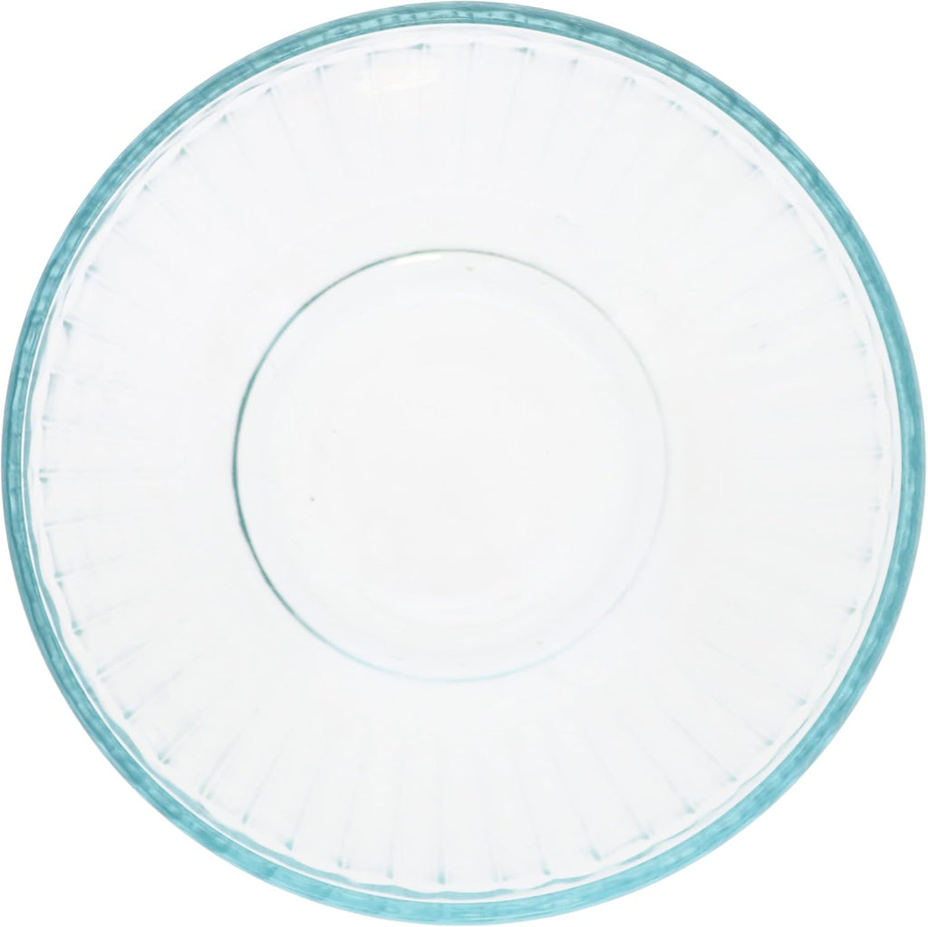 6-Cup Glass Mixing Bowls with Blue Spruce Lids W5660