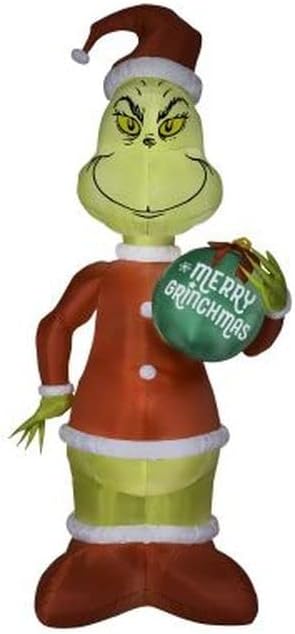 Animated Grinch Inflatable Christmas Decor Q762