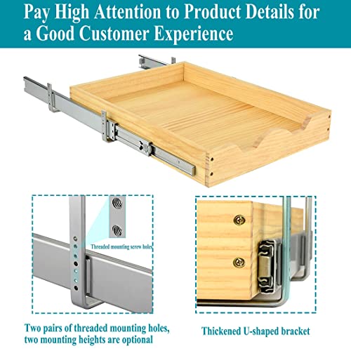 14"W x 21"D Pull Out Cabinet Drawers H257