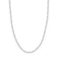 14K White Gold 18" 5.6mm Flat Mariner Chain Necklace A284322