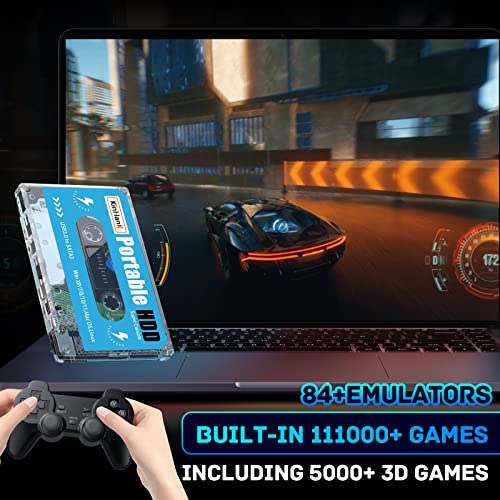 500G Portable External Hard Drive with 111000+ Games J53663