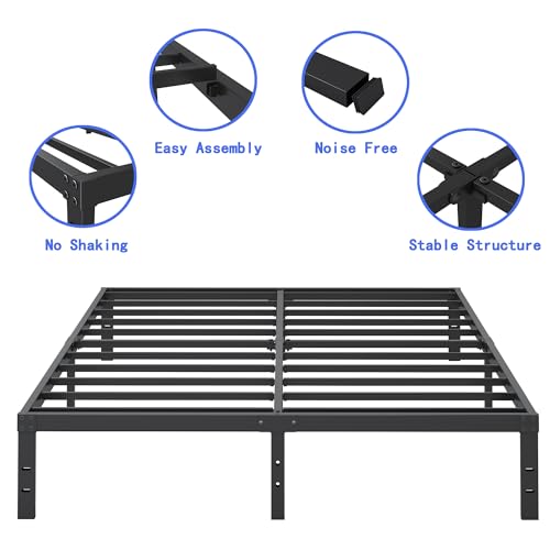 Black Metal Bed Frame O75936