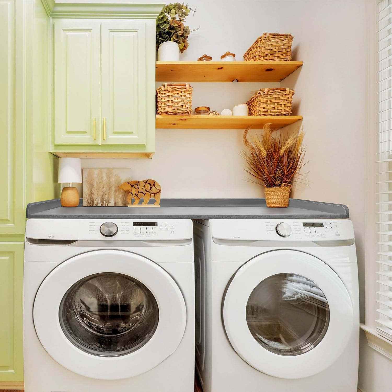 Gray Laundry Countertop Wood U370