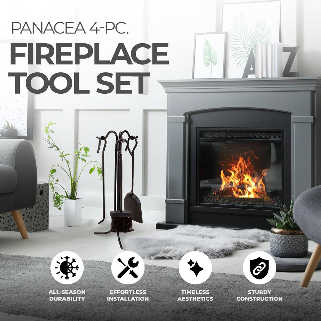 4-Piece Fireplace Tool Set E710635