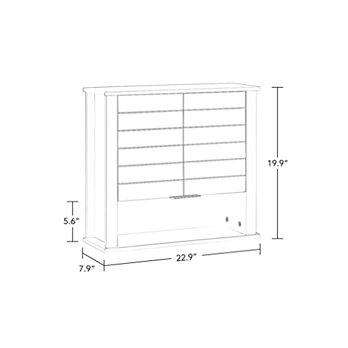Gray Two-Door Wall Cabinet W899356