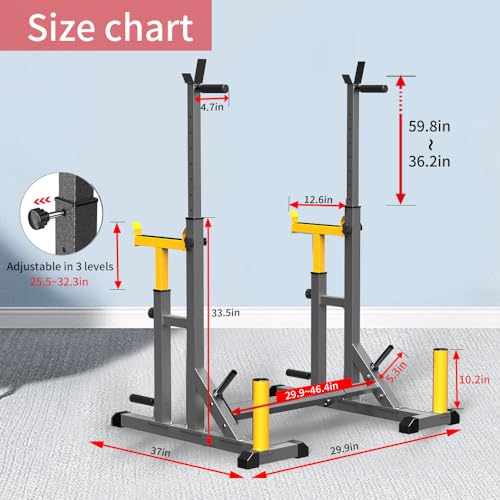 Adjustable Squat Rack Barbell Rack T35585