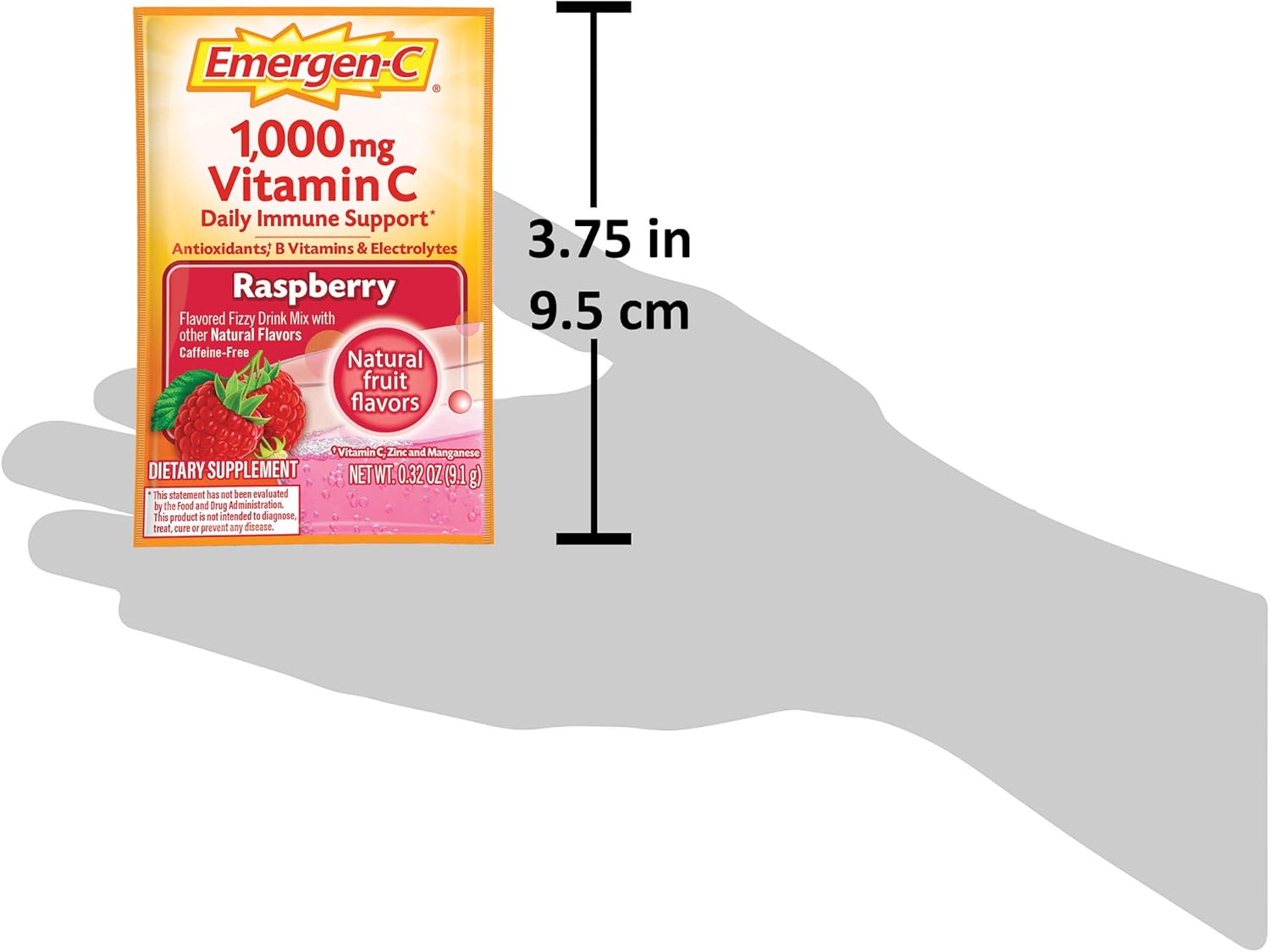 Vitamin C Energy Booster Raspberry 1000 mg 30 Packet L13692