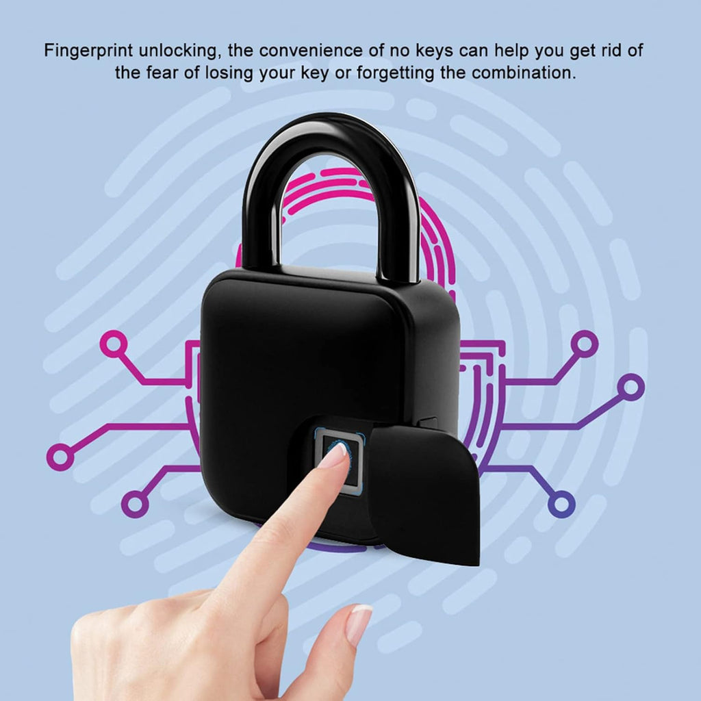 Smart Waterproof Fingerprint Padlock T271