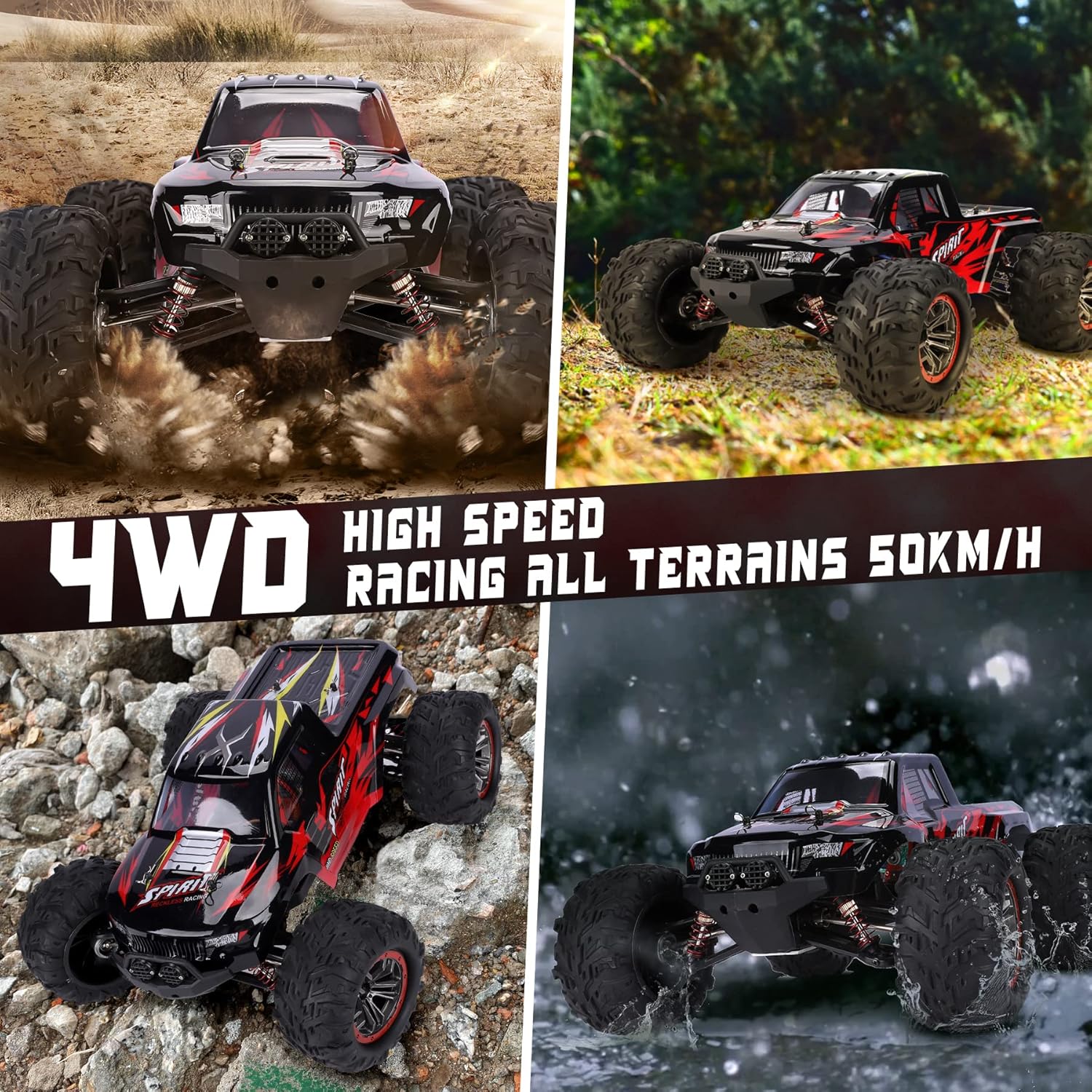 1:10 4WD 2.4GHz Remote Control Monster Truck Z8713