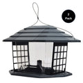 Gray Recycled Resin Wild Bird Hopper Feeder 5 lb. Capacity 2 Pack R8951