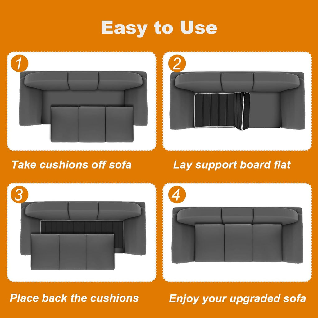Black Heavy Duty Couch Cushion Support Board 17"x66" Sofa E49384