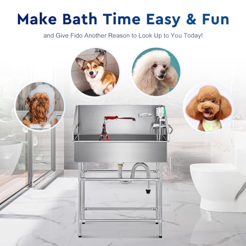 50” Dog Bathing Station with 304 Stainless Steel Tank Q578