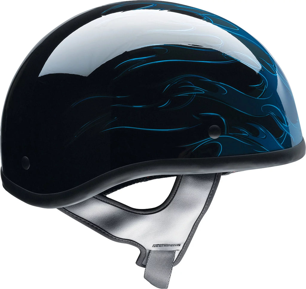 Blue Motorcycle Half Helmet A617