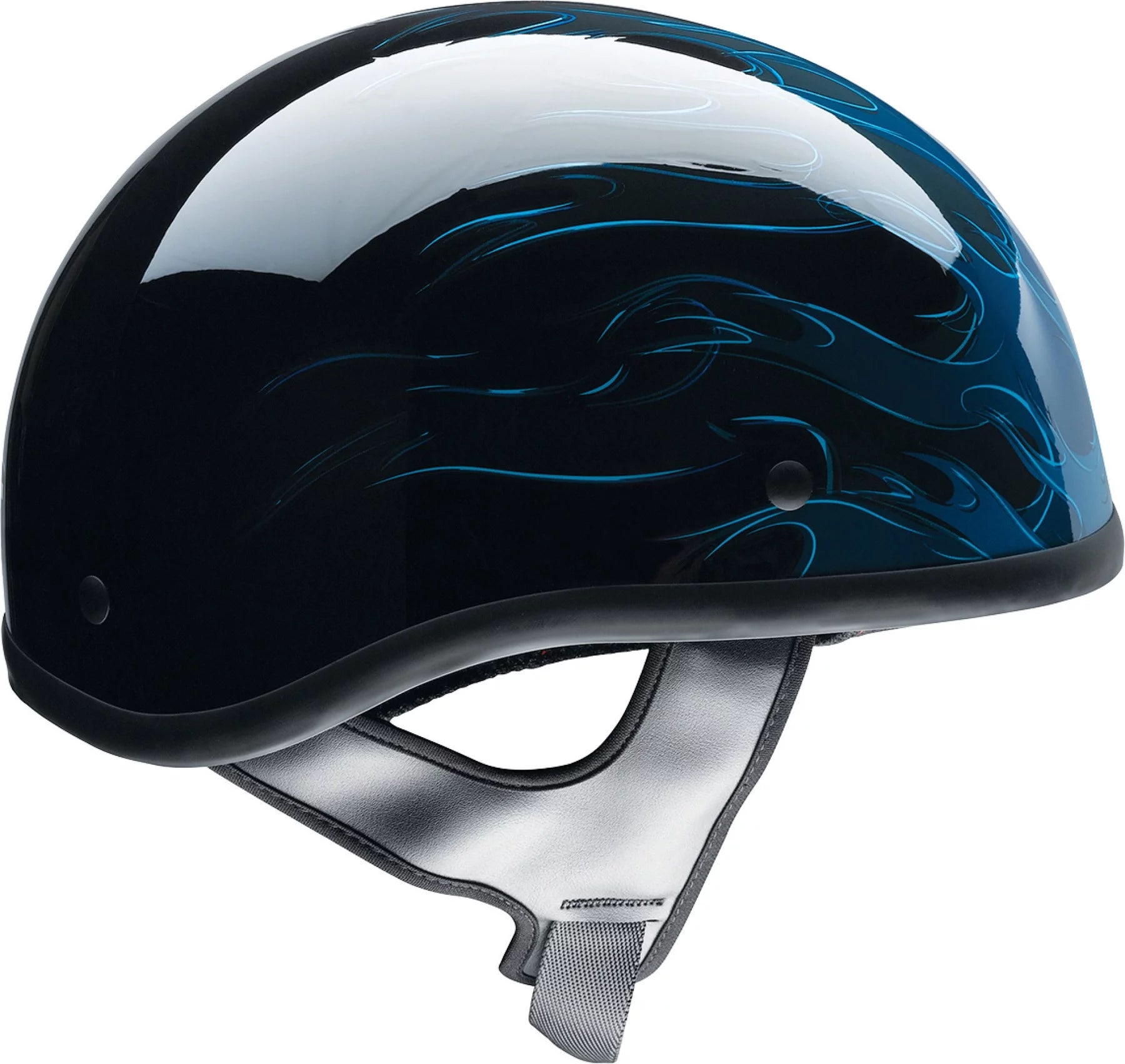 Blue Motorcycle Half Helmet A617