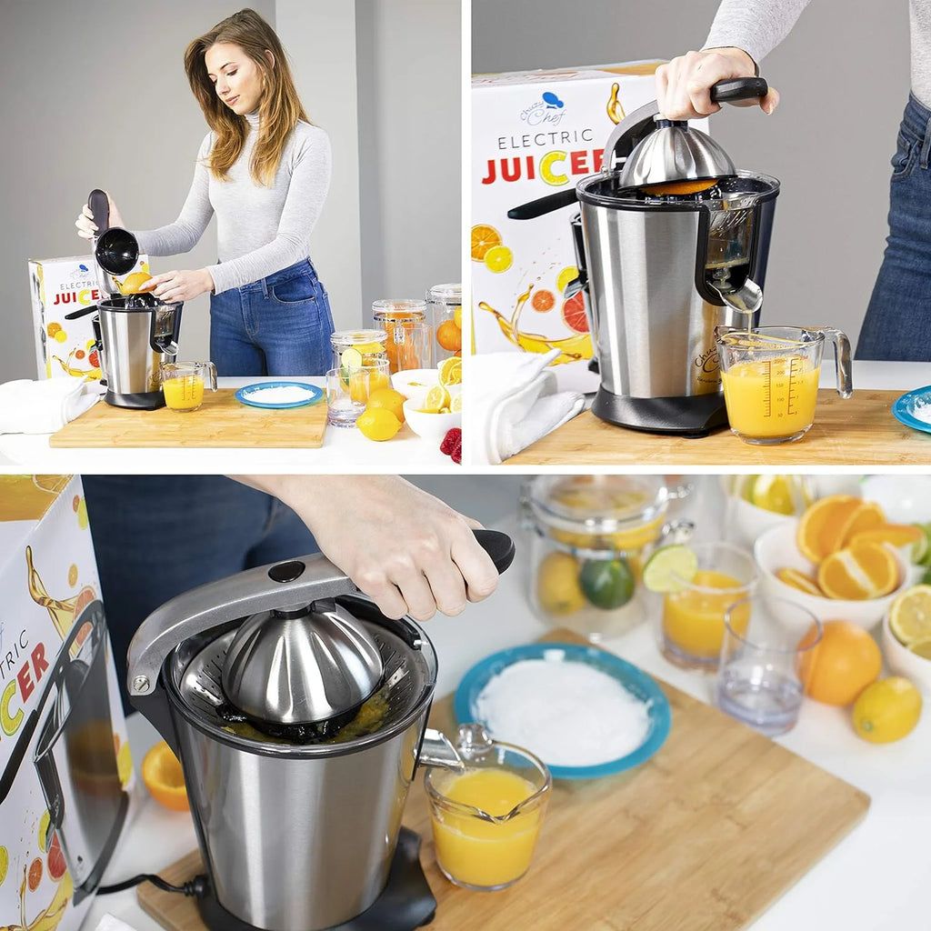 Stainless Steel Electric Citrus Juicer with Anti-Drip Citrus Press 300 Watt Motor I2296