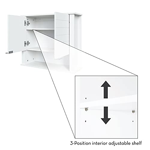 Gray Two-Door Wall Cabinet W899356