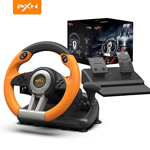 Racing Wheel Gaming Steering Wheel 180 Degree Driving Wheel with Pedal N215