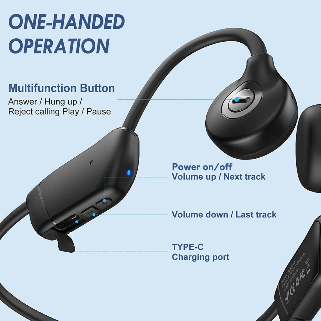 Wireless Open Ear Bluetooth Headphones IPX7 Waterproof Pack of 2 G19182