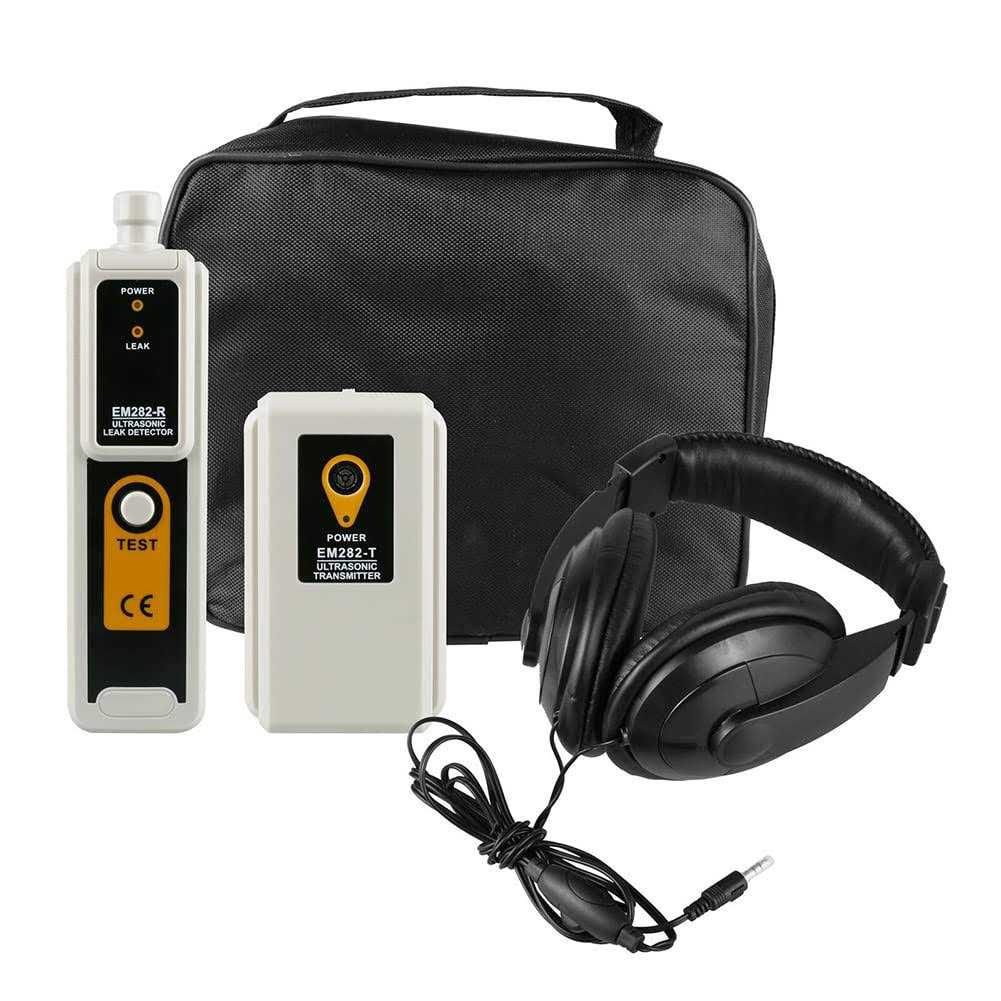 Ultrasonic Leak Detector with Earphone & Transmitter 40KHz±2KHz Air Leak Detection Tools with LED Indicator S933277