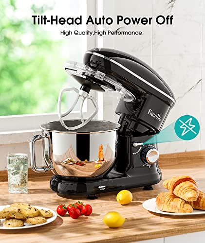660W Tilt-Head Stand Mixer with 6.5 QT Stainless Steel Bowl N860208