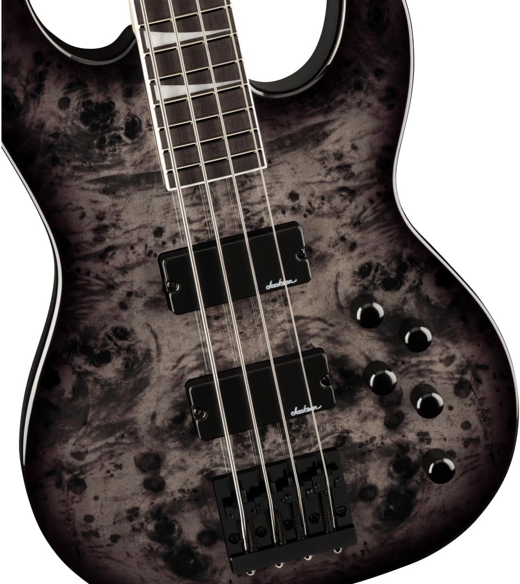 Transparent Black Concert Bass Bass Guitar C26391