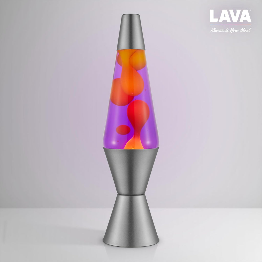 14.5" Purple Sunset Yellow Wax and Purple Liquid Motion Light A29263