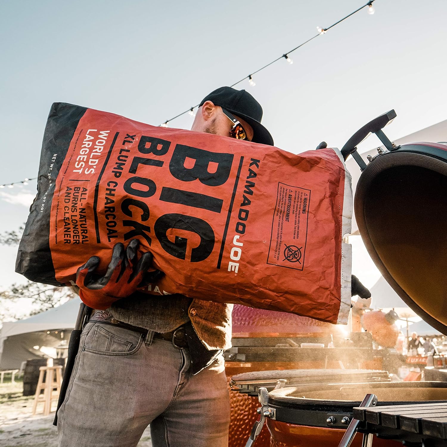 30-Pound Black Lump Charcoal A84332