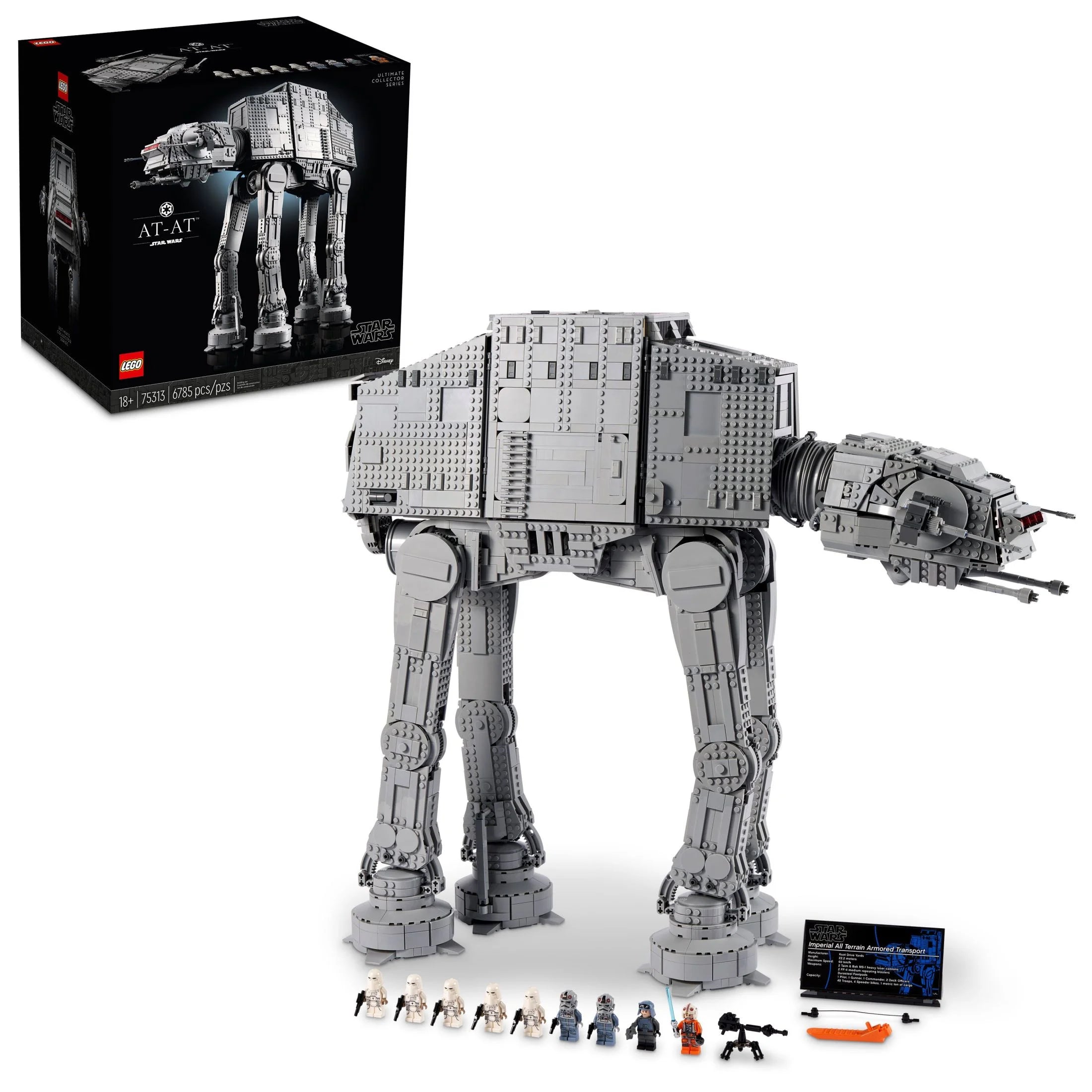 LEGO Star Wars AT-AT Walker 75313 Buildable Model with 9 Minifigures L7021