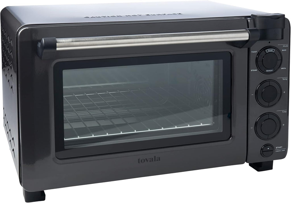 Black & Stainless Steel Smart Steam Oven U754378