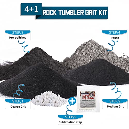 4 Step Rock Tumbler Grit Set 2.0 L119777