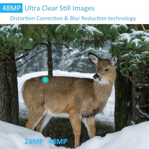 48MP 1296p Trail Camera with 100ft Night Vision L7275