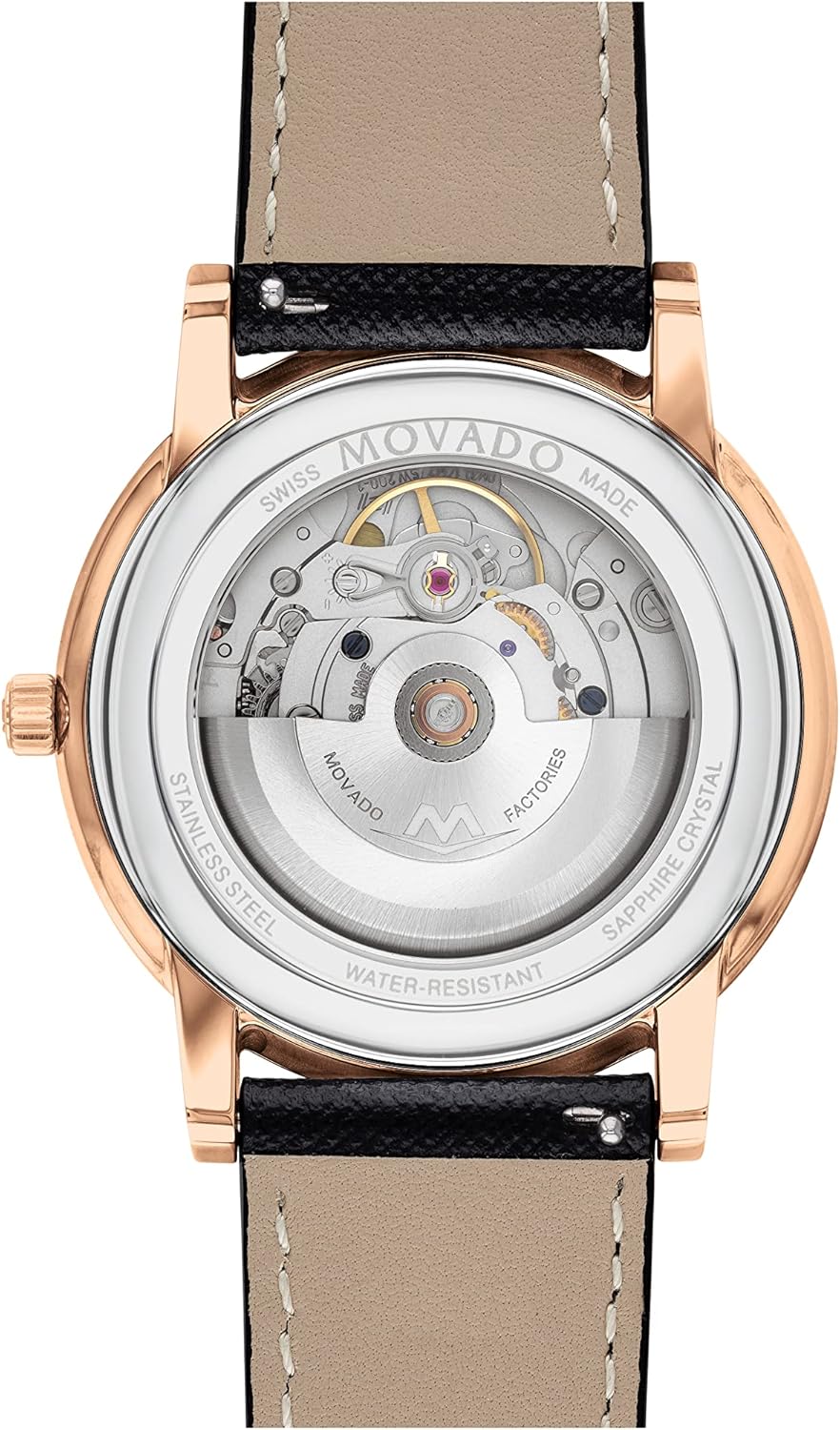 Swiss Automatic Calfskin Strap 40mm Watch S4698