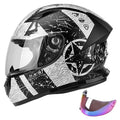 Lightweight Full Face Motorcycle Helmet with Extra Tinted Visor V3501