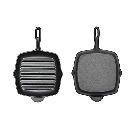 10.5 Inch Square Cast Iron Grill Pan H927