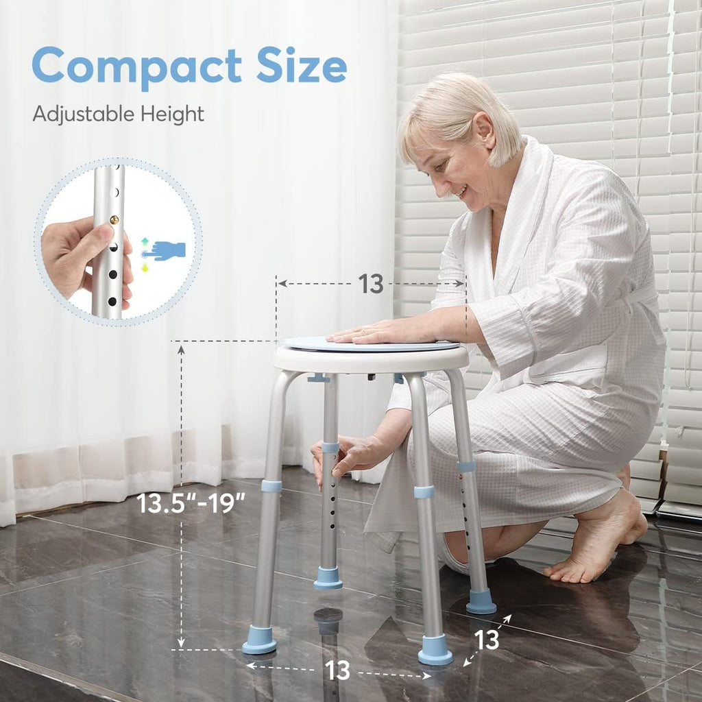 Heavy Duty Rollator Walker & 360 Degree Rotating Shower Chair D1188