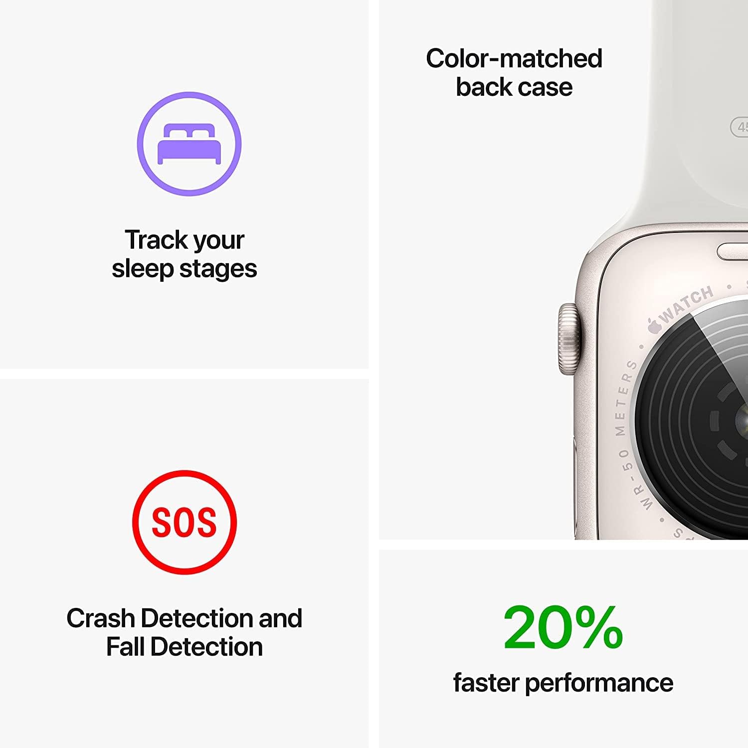 Silver Aluminum 40mm Apple Watch SE with White Sport Band X494