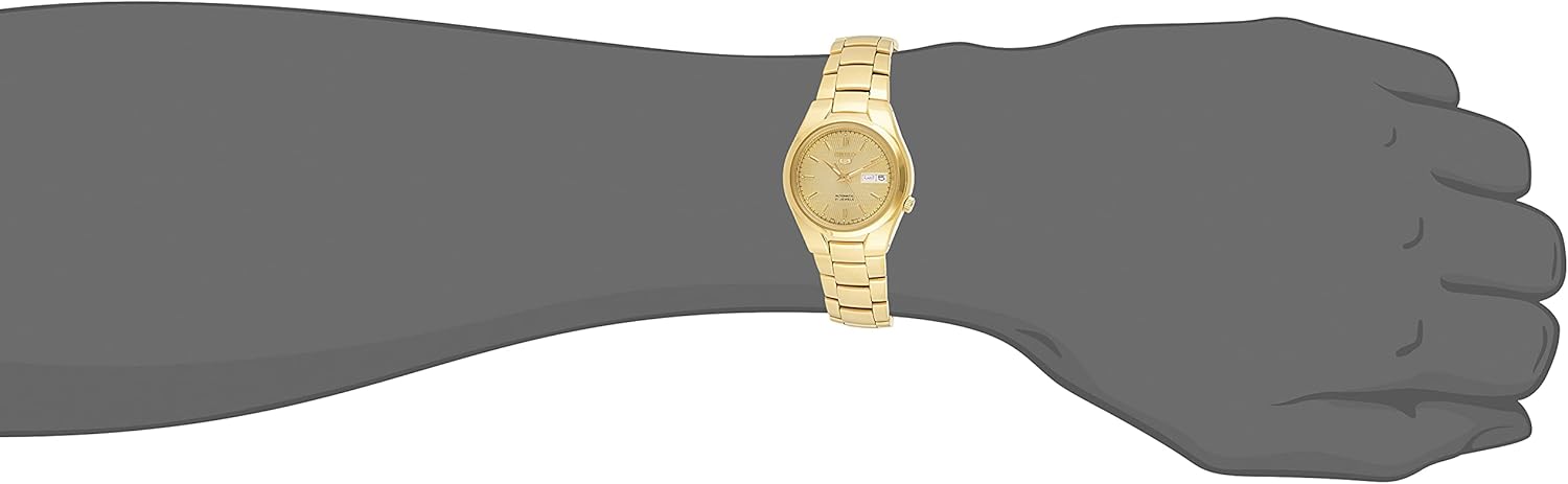 Gold Dial Gold-Tone Stainless Steel Automatic Watch O651