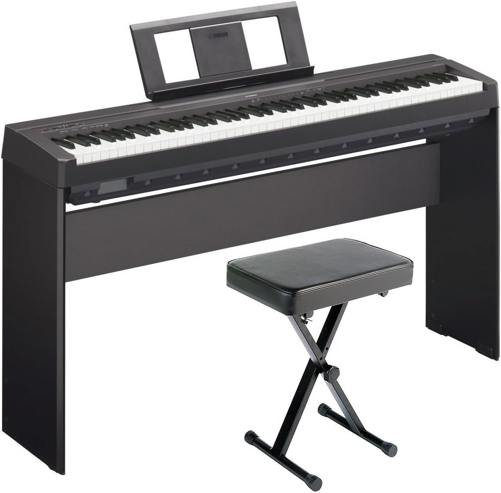 88-Key Weighted Digital Piano With Wooden Furniture Stand And Bench A12345