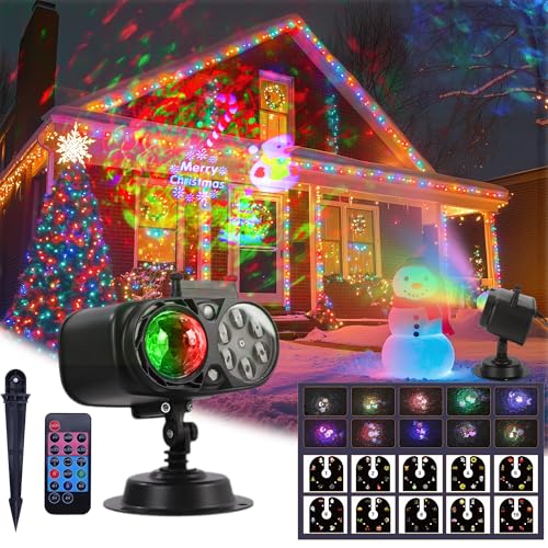 Holiday Projector with 10 HD Replaceable Slides A41904