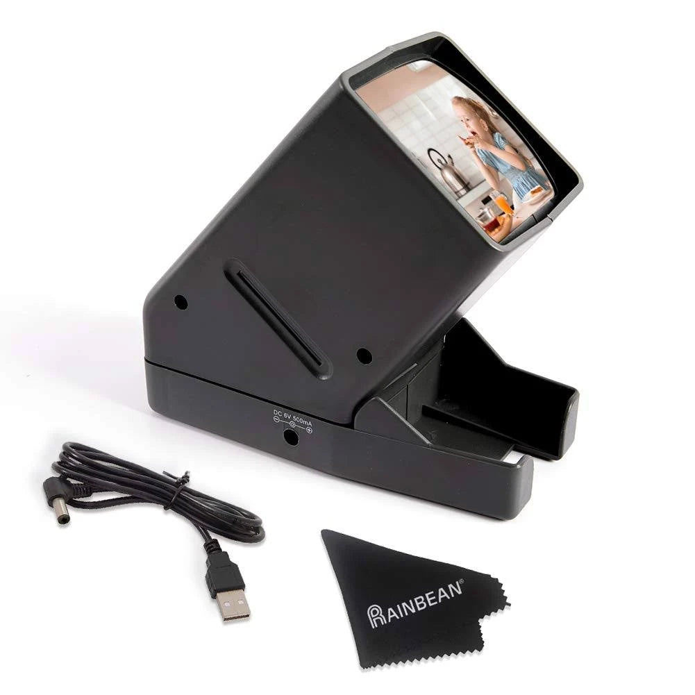 USB Powered 35mm Negative Slide Film Viewer with 3X Magnification S24901
