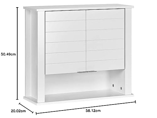 Gray Two-Door Wall Cabinet W899356