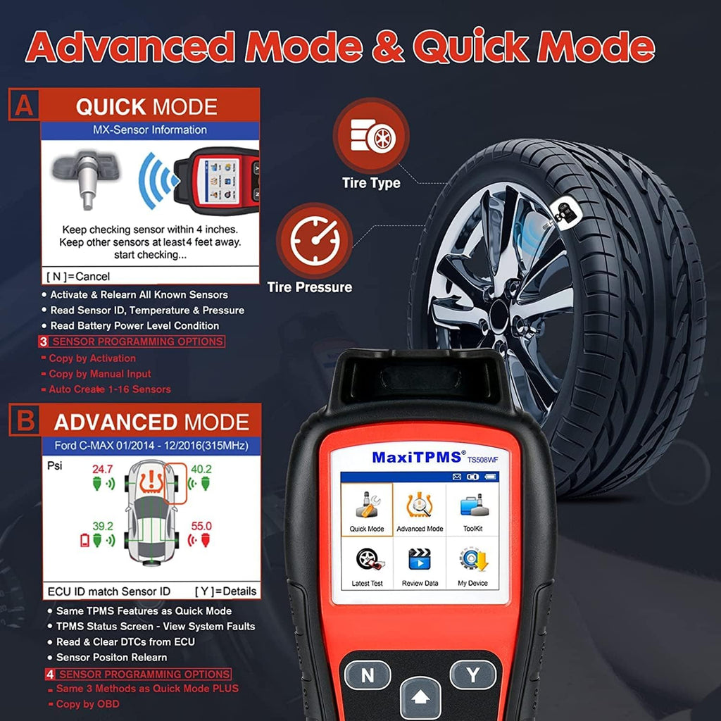 TPMS Relearn Tool, Wi-Fi Version, TPMS Programming Tool D5404