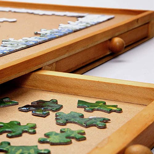 1500 Piece Wooden Puzzle Board with Drawers and Spinner R87898