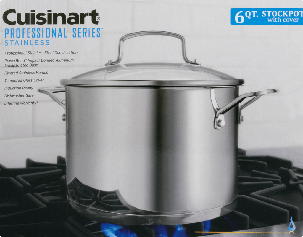 6 QT Stainless Stockpot with Cover Y782