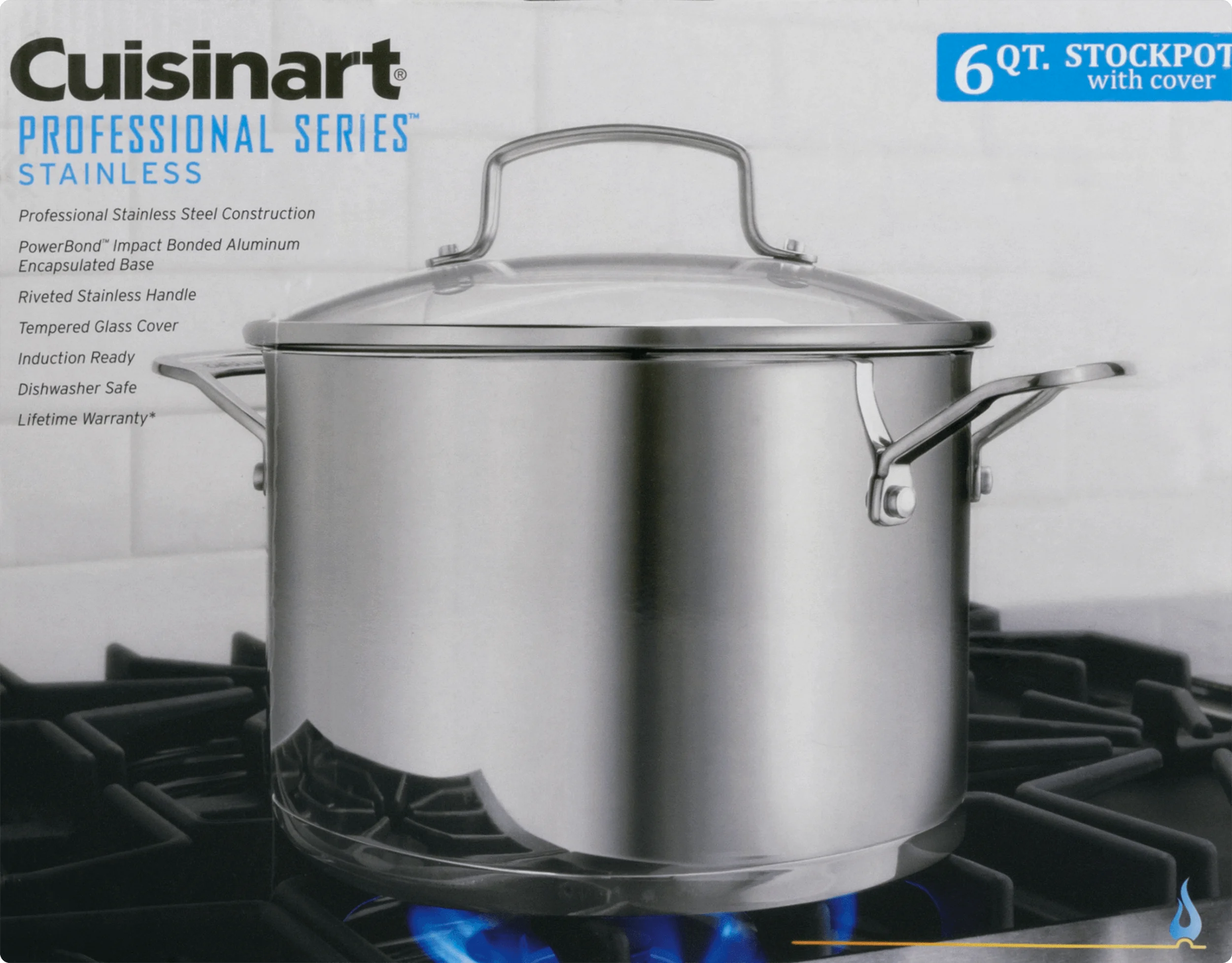 6 QT Stainless Stockpot with Cover Y782